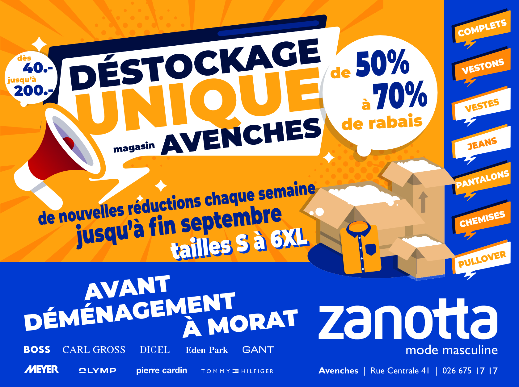 Zanotta-mode Avenches Destockage 2025